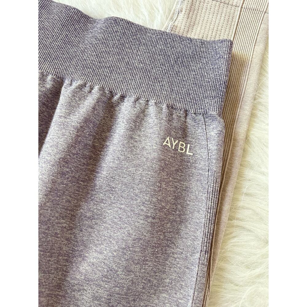 AYBL Pulse Seamless Purple Lilac Ombre Running Gym Workout Leggings Size Medium - Picture 7 of 12